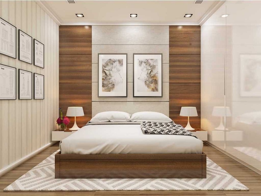 Đơn giản, tiết chế đồ dùng nội thất sẽ giúp phòng ngủ của bạn trông có vẻ rộng rãi hơn so với diện tích thực tế