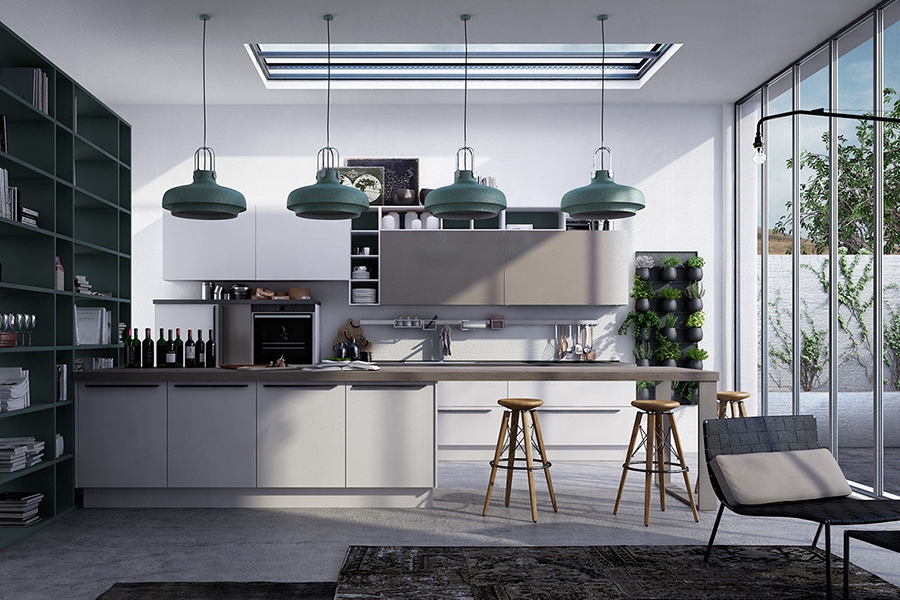 Thiết kế nội thất bếp hiện đại với đầy đủ tiện nghi cùng không gian mở giúp tổng thể không gian trở nên thoáng đãng hơn bao giờ hết